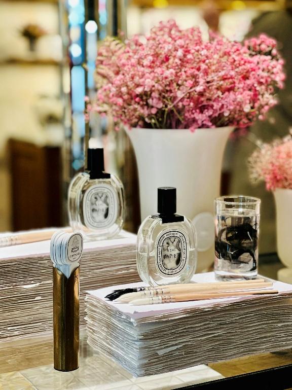 A fragrance store in Fresno showcasing luxury perfumes