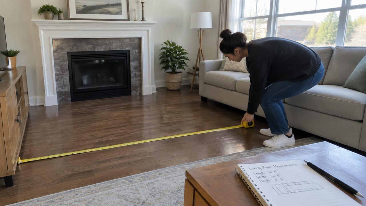 How to measure space before buying furniture online in California.